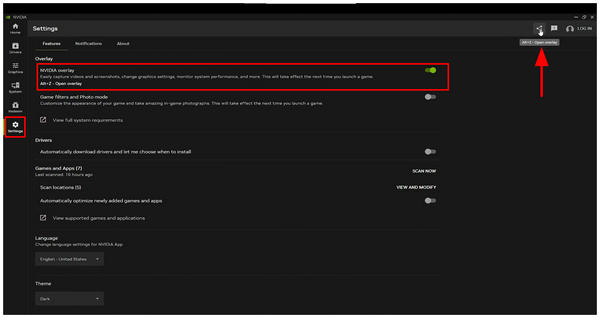 NVidia Enable Overlay