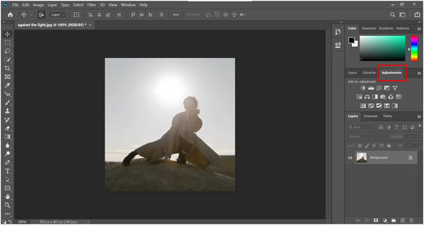 Photoshop Adjustment Settings