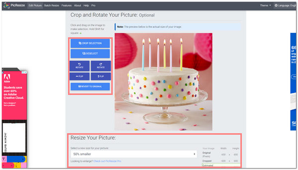 PicResize Resize Picture for Twitter Edit Photo
