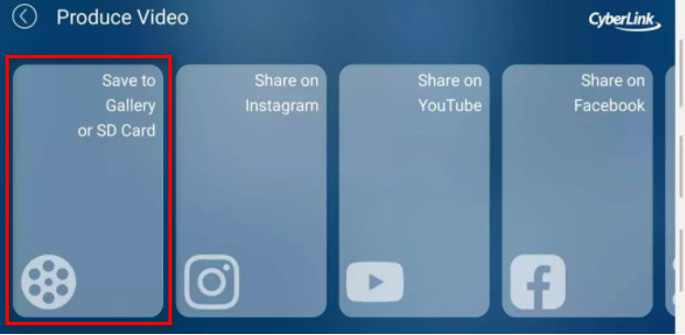 PowerDirector Export Save Share