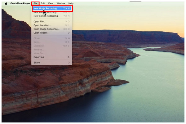 Quicktime Player File New Movie