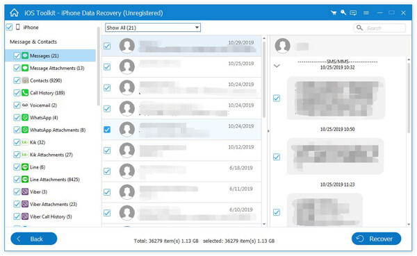 Recover by iTunes Backup