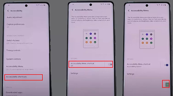Remove FRP with Accessibility Menu