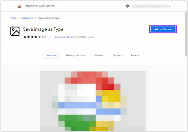 Save Image as Type Download