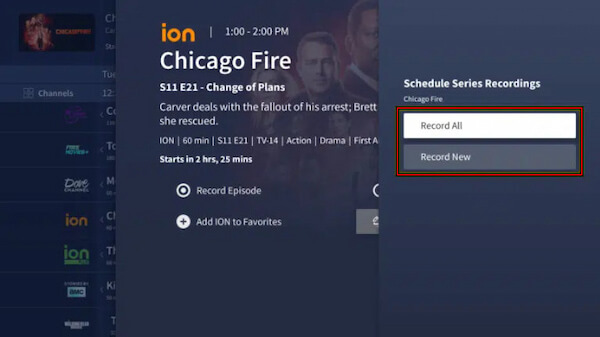 Schedule Record Stream