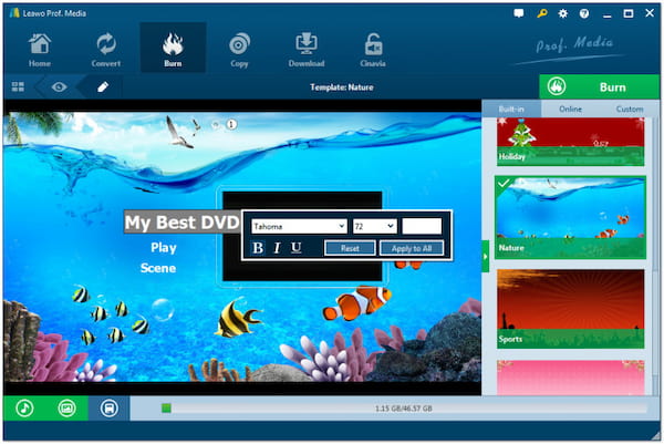 Select Menu Template