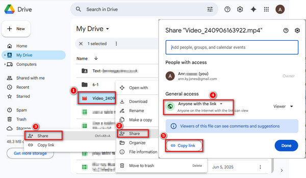 Send Large Video Google Drive Share Video Link