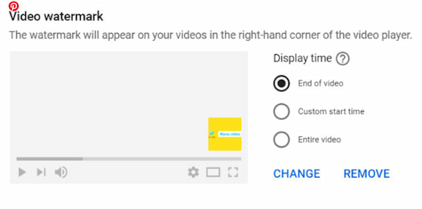 The Place of Adding Video Watermark