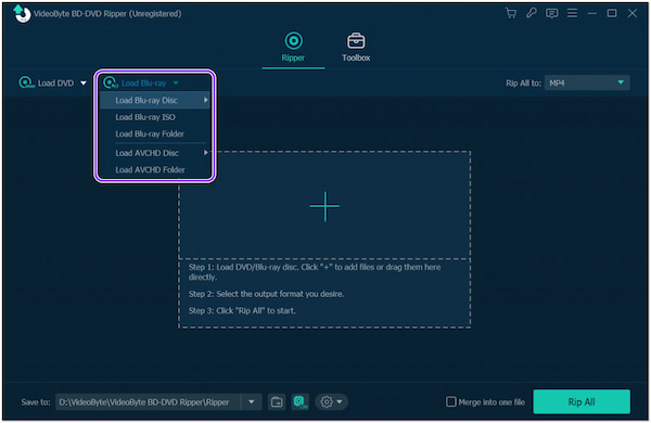 VideoByte Load Blu-ray