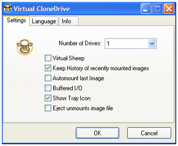 Virtual Clone Drive Interface