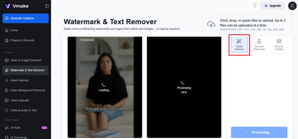 VMake Ai Smart Remove Layered Text