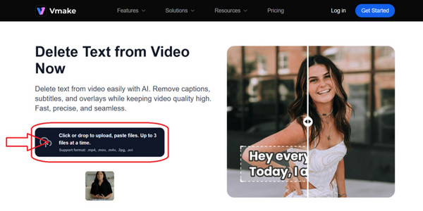 VMake Ai Upload Video File