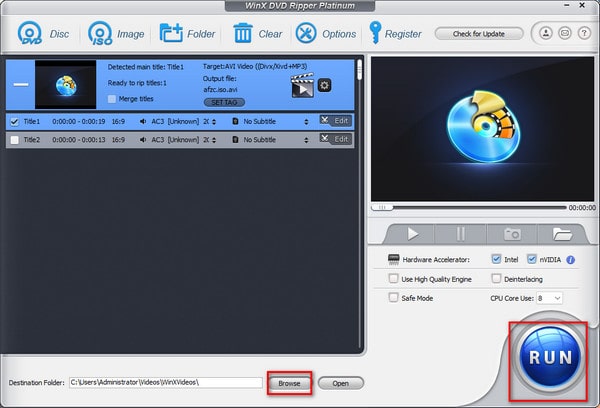 Winx Dvd Ripper Rip Dvd to Avi