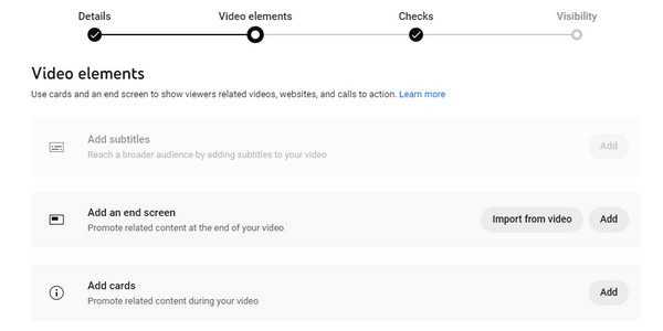 Youtube Studio Add Elements