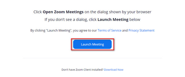 Zoom Launch Meeting